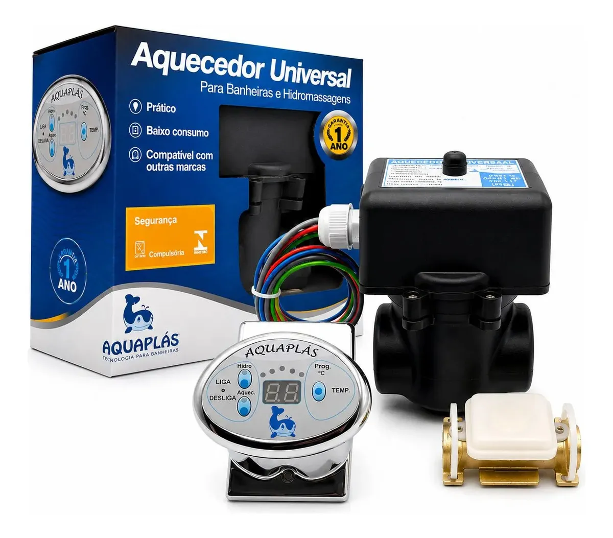 Aquecedor Universal Banheira e Hidro Aquaplás 8000w