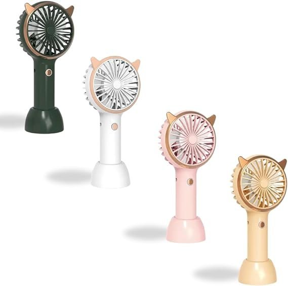 Mini Ventilador Portátil de Mão e Mesa Skincare Maquiagem 3 Velocidades Design Compacto –Recarregável USB – Bateria de Longa Duração - BAnpinSH