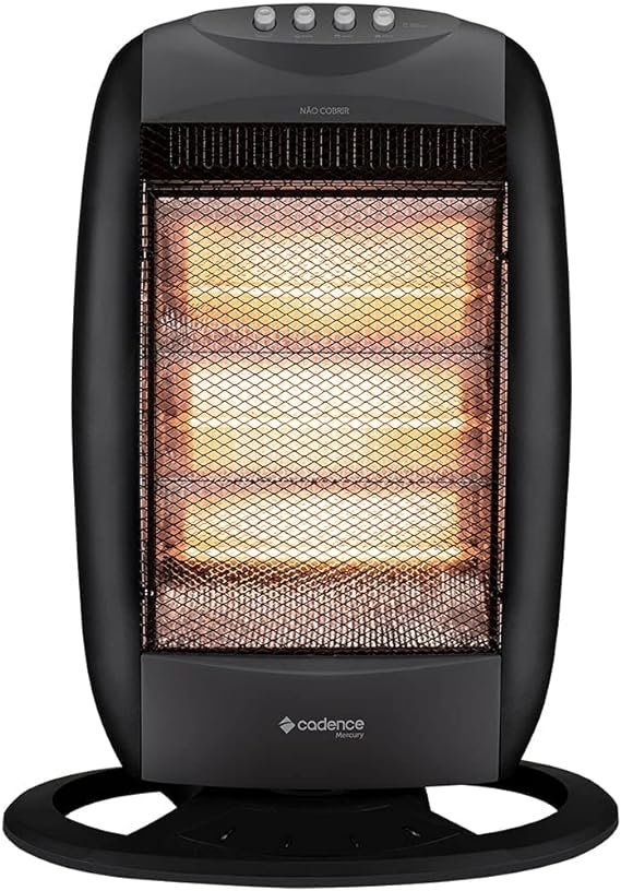 Aquecedor Elétrico Cadence Halógeno Mercury 1200W AQC305