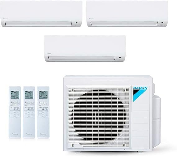 Ar Condicionado Multi Split Inverter Daikin 24.000 BTUs (2x Evap HW 9.000 + 1x Evap HW 18.000) Quente/Frio 220V