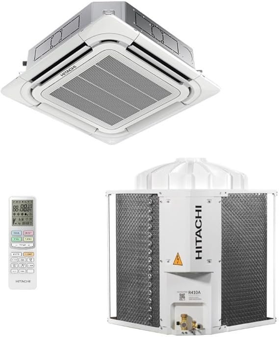 Ar-Condicionado Split Cassete 4 Vias Hitachi Air Core 36.000 BTUs Só Frio 220V Monofásico RAP36I3F | RCI36I3P | D51917A