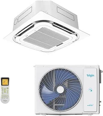 Ar-Condicionado Split Cassete 4 Vias Inverter Plus R-32 Elgin 36.000 BTUs Só Frio 220V Monofásico