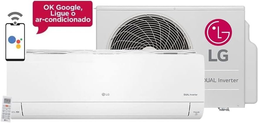Ar Condicionado Inverter LG Dual Voice 24000 BTU/h Quente e Frio S4NW24K231D.EB2GAMZ - 220 Volts