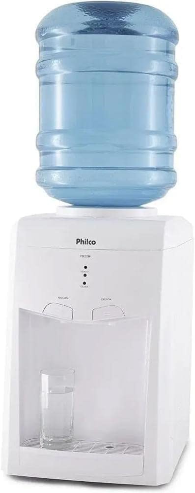 Bebedouro de Mesa para Garrafão Philco Branco PBE02BF com Compressor 110V ou 220V