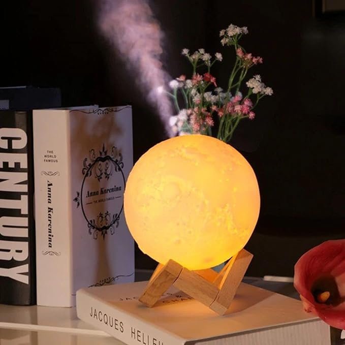 Umidificador Abajur Lua cheia Luminária 3D Lelong