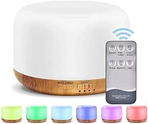 Umidificador e Aromatizador 300 ML com Controle e Luz LED Chouweek