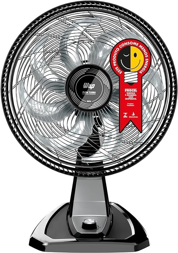 Ventilador 2 em 1 180W 50 cm 8 Pás Wap Flow Turbo