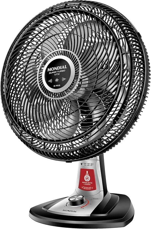 Ventilador 40cm Super Turbo 8 Pás Mondial VTX-40-8P-RL 140W com Repelente