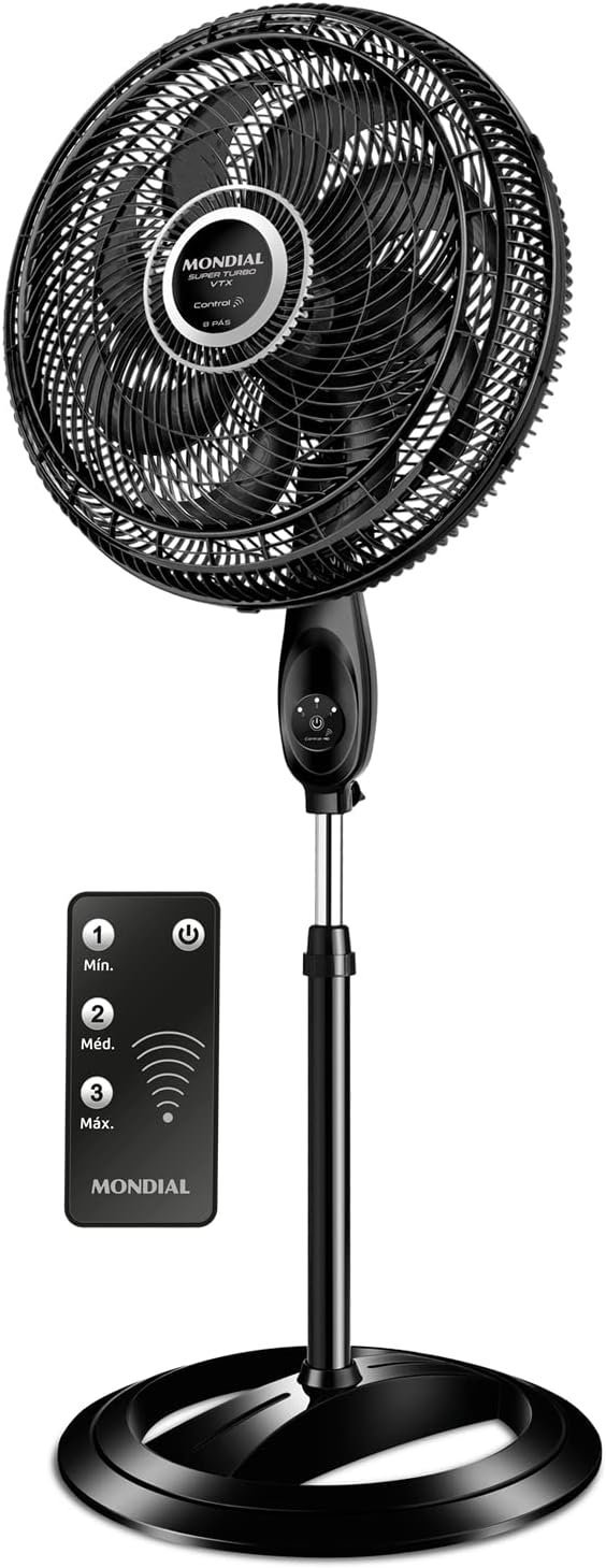 Ventilador Coluna 40 cm Super Turbo Tech Mondial 140W VTX-40C-8P-CR