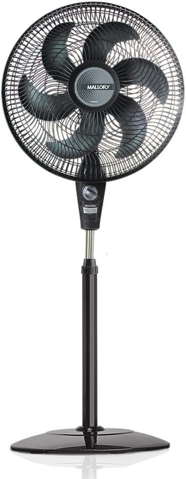 Ventilador Mallory Coluna Delfos TS+ Preto Grafite 40 cm 130W