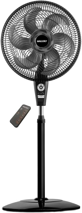 Ventilador de Coluna Mallory Air Timer TS+ Com Controle Remoto 126W Silencioso 6 pás