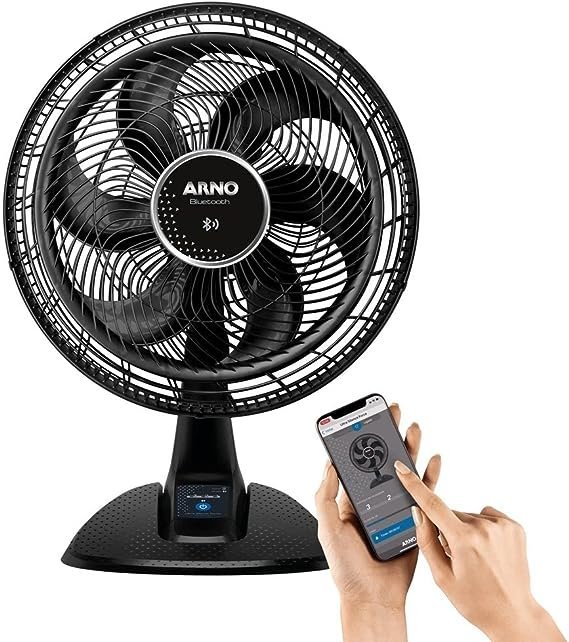 Ventilador de Mesa Arno Ultra Silence Force Desmontável Bluetooth VDBT 30 Cm 126W