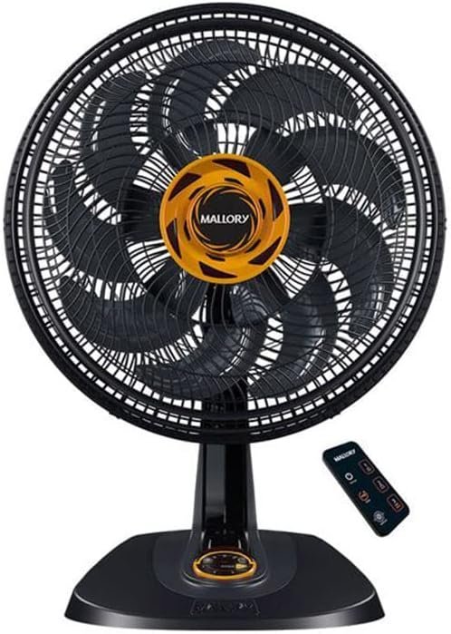 Ventilador de Mesa Mallory Neo Air Max Control 140W 15 Pás 40 Cm