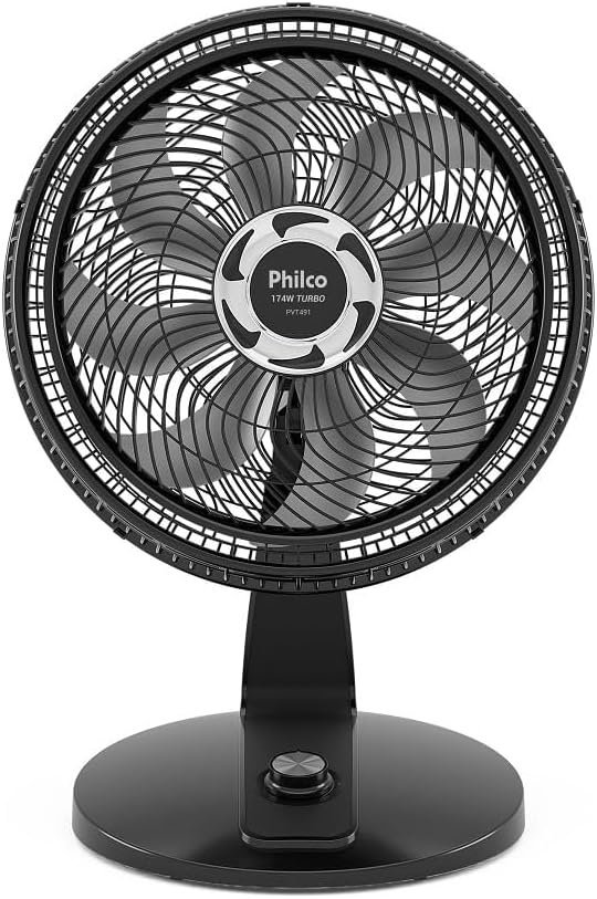 Ventilador de Mesa Philco 40cm 2 em 1 Maxx Force Preto PVT491 174W 8 Pás