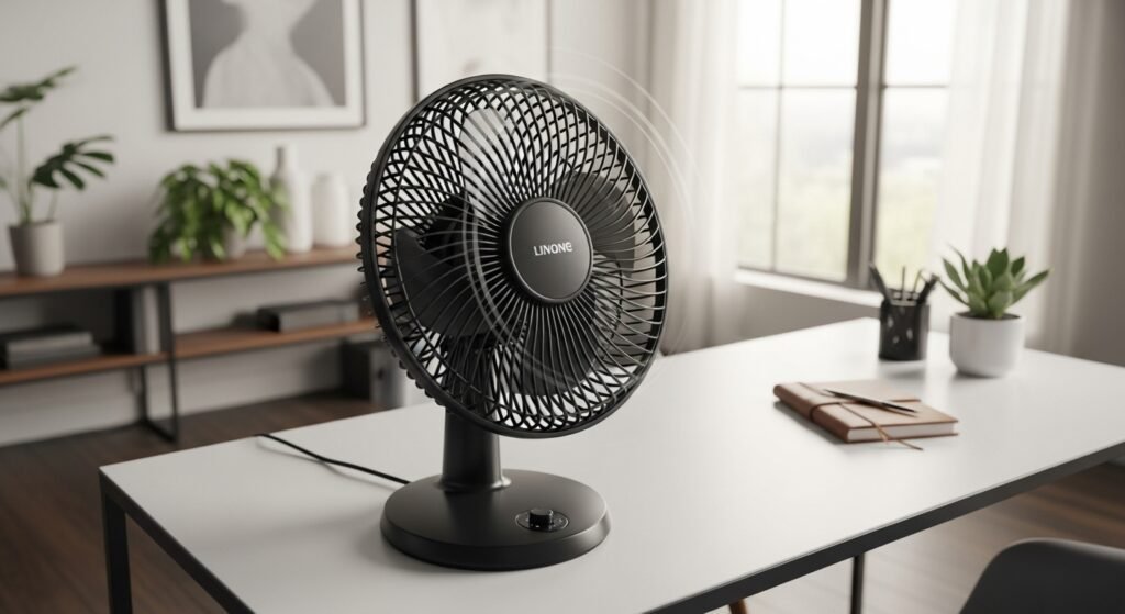 Como escolher um ventilador de mesa potente?