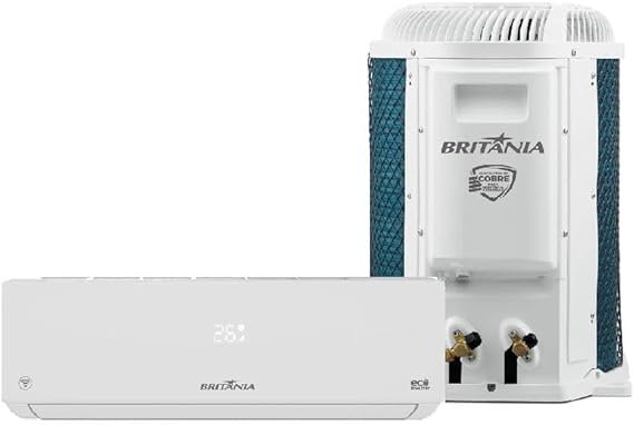 Ar condicionado Split Britania Hi Wall Eco Inverter 12.000 Btus Frio Bifasico Branco Bac12000ifm15 220v 2