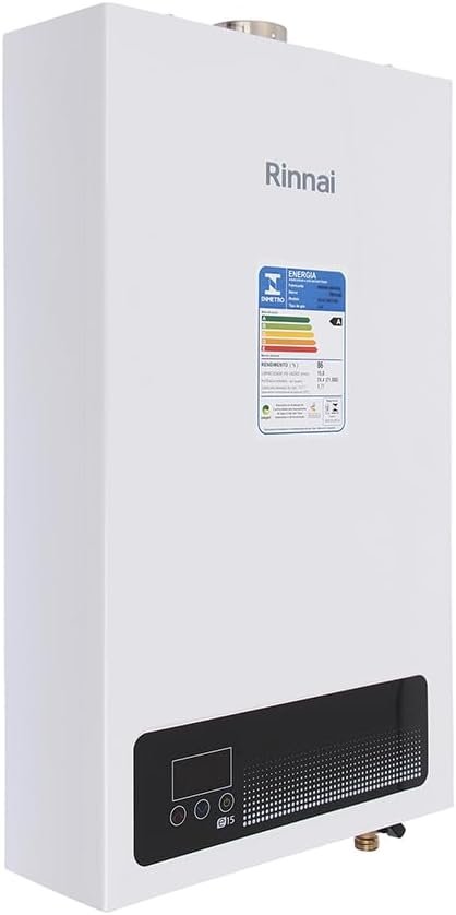 Aquecedor A Gás E15 Rinnai Digital 2