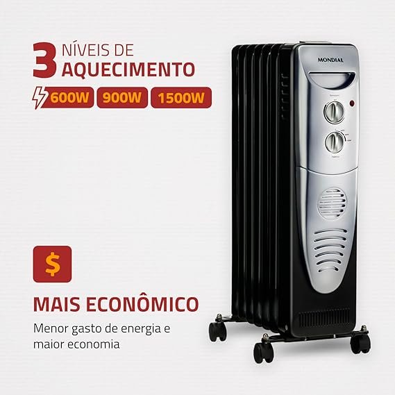 Aquecedor a Óleo Mondial A 06 3