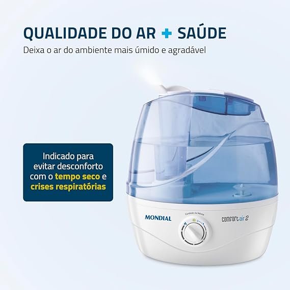 Umidificador de Ar Ultrassônico Comfort Air 2 Mondial NUA02 Bivolt 2