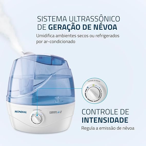 Umidificador de Ar Ultrassônico Comfort Air 2 Mondial NUA02 Bivolt 3
