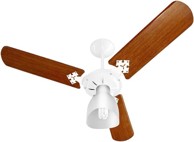 Ventilador de Teto New Light 3 Pás Padrão Mogno C3V 383119 130W 2