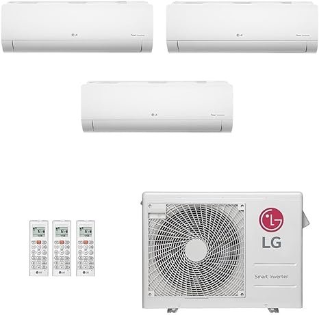 Ar Condicionado Multi Split Inverter LG 24.000 (2x Evap HW 9.000 + 1x Evap HW 18.000) QuenteFrio 220V