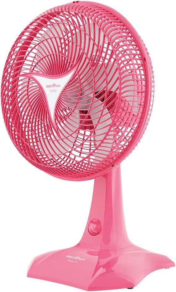 Ventilador Britânia Protect 30, 220V, Rosa, 3 velocidades, Hélice de 6 pás, Potência 55W 2