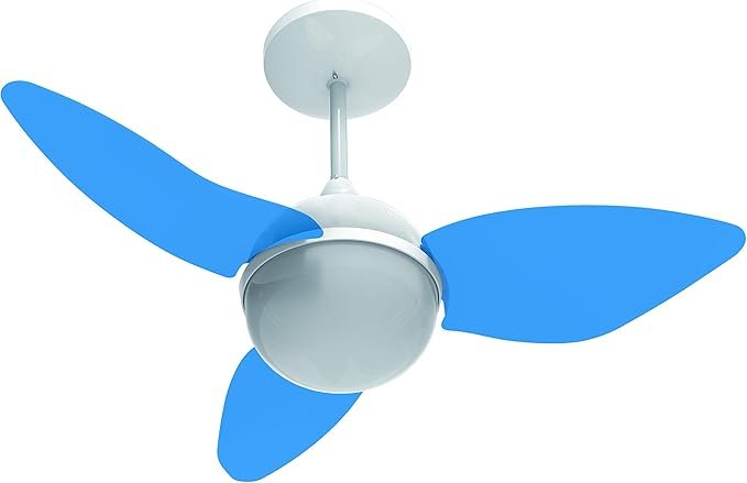 Ventilador de Teto Aliseu Smart com Controle de Parede 80 Cm azul