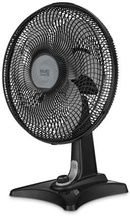 Ventilador De Mesa 40cm Multilaser Turbo 40 Six Preto VL403 130W 2