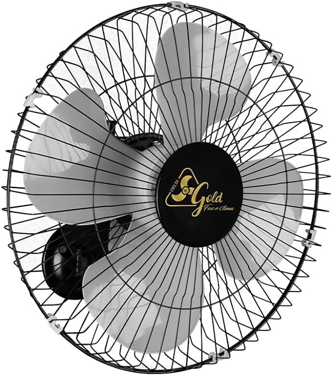 Ventilador Oscilante de Parede Gold 50 cm Bivolt 715325 200 W Preto Venti Delta