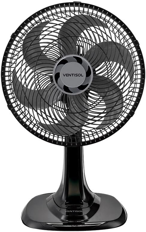 Ventilador de Mesa Oscilante Turbo 6 Pás Premium 30 Cm