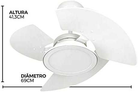 Ventilador de Teto Led Tron Aventador Branco 130W 2
